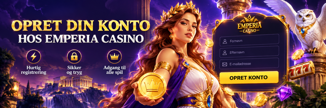 Registrering hos Emperia Casino